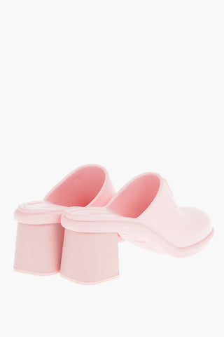 Embossed Logo SOFT Rubber Mules 6.5cm