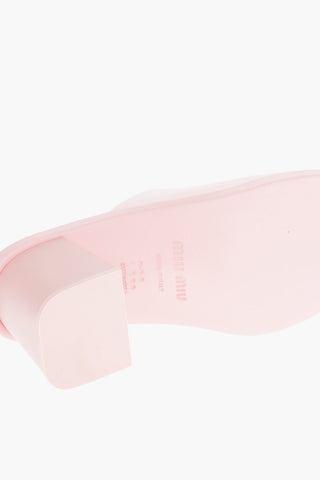 Embossed Logo SOFT Rubber Mules 6.5cm