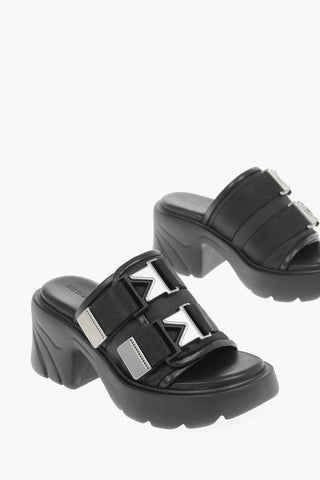 Mules FLASH with Buckle and Statement Sole
