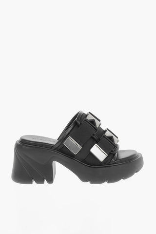 Mules FLASH with Buckle and Statement Sole