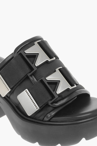 Mules FLASH with Buckle and Statement Sole