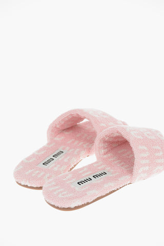 Sliders in Spugna Monogram con Suola in Cuoio