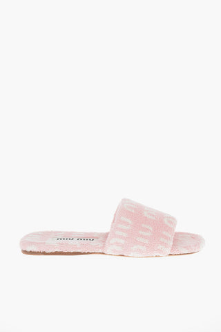 Sliders in Spugna Monogram con Suola in Cuoio