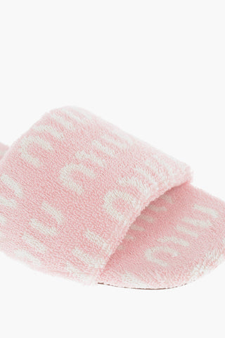 Sliders in Spugna Monogram con Suola in Cuoio