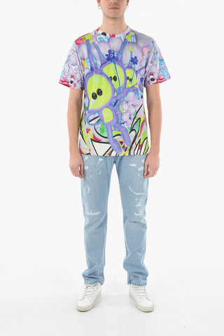 Loose-fit MEET MARPI T-shirt with All-over Print