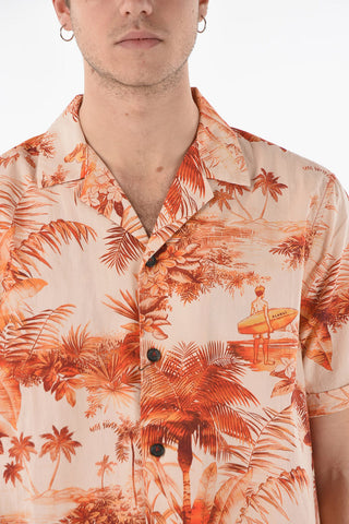 Hawaiian Shir with TOILE JOUY Print