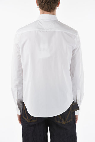 Camicia COMPACT in Cotone Popeline con Spille Removibili in Metallo