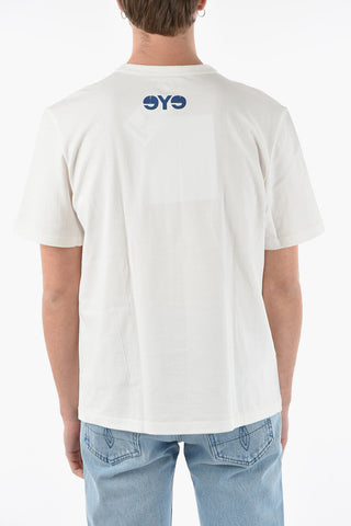 EYE MAN MERZ B. SCHWANEN T-shirt Girocollo con Stampa sul Davanti
