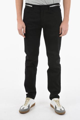 Jeans Skinny Fit con Dettaglio in Metallo Logato 15cm
