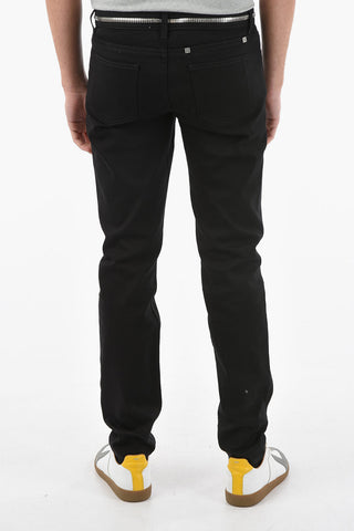 Jeans Skinny Fit con Dettaglio in Metallo Logato 15cm