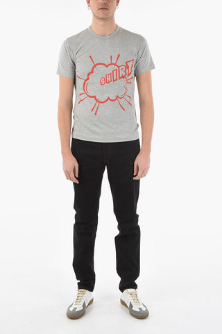 SHIRT CHRISTIAN MARCLAY Crew-neck T-shirt with Contrasting Print