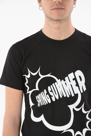 SHIRT CHRISTIAN MARCLAY Crew-neck T-shirt with Contrasting Print