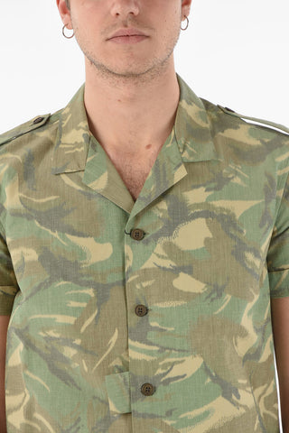 Camou-printed Short-sleeved Shirt