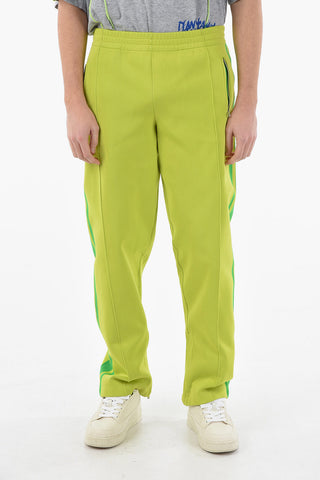 Side Contrasting Band Tech Fabric Pants