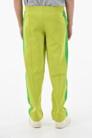 Side Contrasting Band Tech Fabric Pants