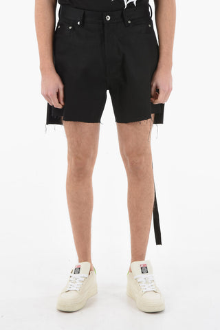 DRKSHDW Raw-cut TRUCKER Denim Shorts with Side Slits