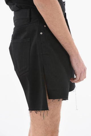 DRKSHDW Raw-cut TRUCKER Denim Shorts with Side Slits