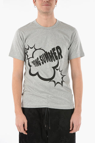SHIRT CHRISTIAN MARCLAY Crew-neck T-shirt with Contrasting Print
