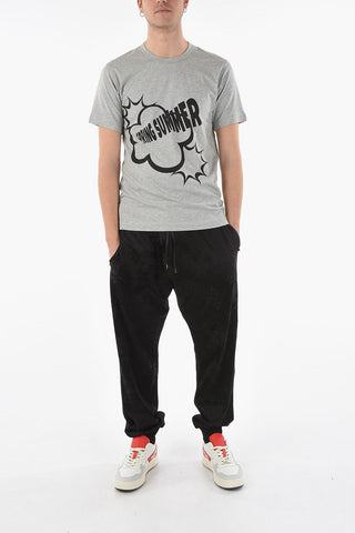 SHIRT CHRISTIAN MARCLAY Crew-neck T-shirt with Contrasting Print