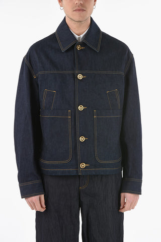 Denim Jacket With Contrasting Seams