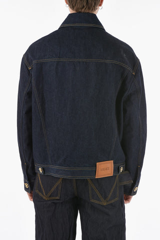 Denim Jacket With Contrasting Seams