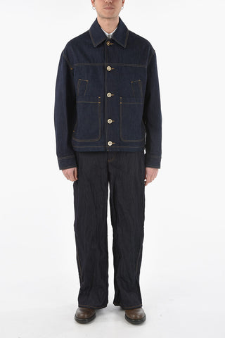 Denim Jacket With Contrasting Seams
