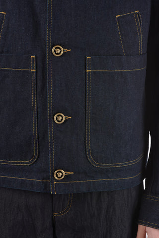 Denim Jacket With Contrasting Seams