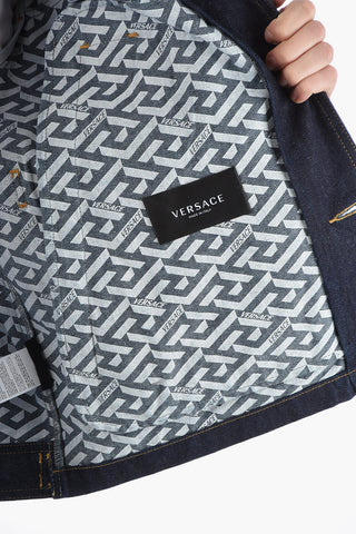 Denim Jacket With Contrasting Seams