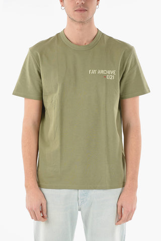 ARCHIVE 021 Jersey Crew-neck T-shirt with Lettering