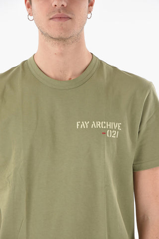 ARCHIVE 021 Jersey Crew-neck T-shirt with Lettering