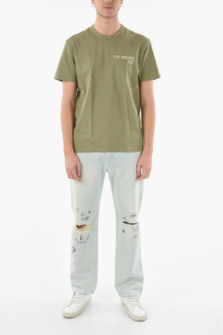 ARCHIVE 021 Jersey Crew-neck T-shirt with Lettering