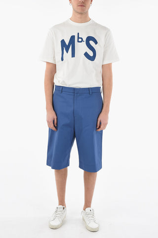 Shorts with Back Flap Pockets and Snap Closure