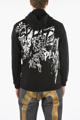 SHIRT Back Contrasting Print Hoodie