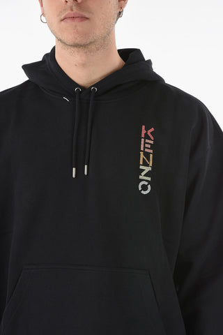 Oversized Hoodie with Embroidered Lettering Logo