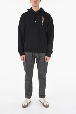 Oversized Hoodie with Embroidered Lettering Logo