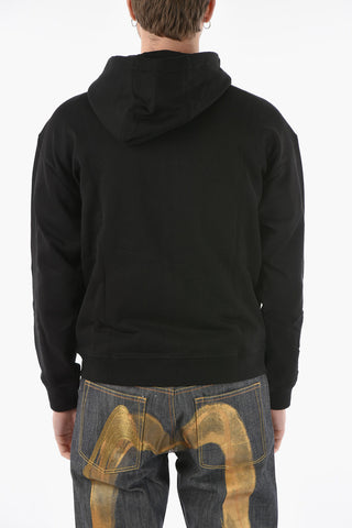 Fleeced Cotton MITCHEL FIT Sweatshirt with Contrasting Print