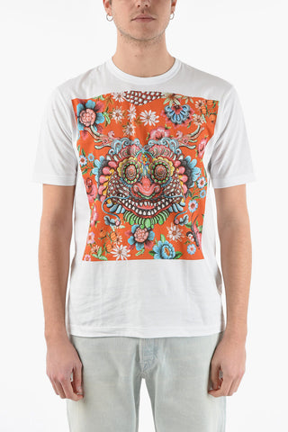 MAN Front Multicolor Printed T-shirt