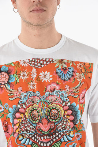 MAN Front Multicolor Printed T-shirt