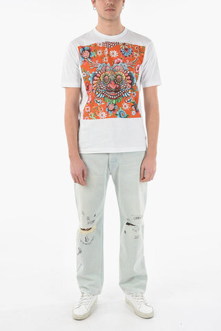 MAN Front Multicolor Printed T-shirt