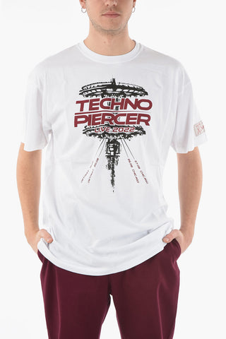 Over-sized TECHNO PIERCER T-shirt with Lettering