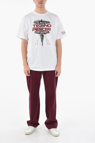 Over-sized TECHNO PIERCER T-shirt with Lettering