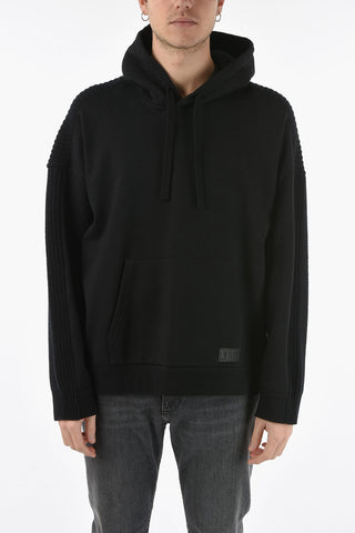 VLTN Virgin Wool Hoodie With Maxi front Pocket