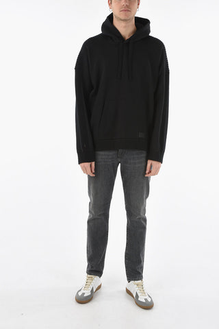 VLTN Virgin Wool Hoodie With Maxi front Pocket