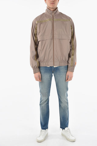 CAT Front Zipped HP TAPE Nylon Windbreaker