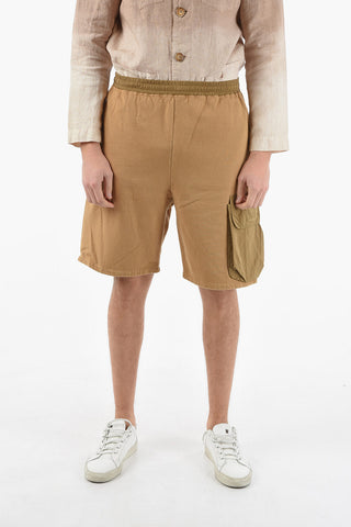 Nylon Detail HYBRID Cotton Shorts