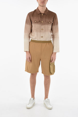 Nylon Detail HYBRID Cotton Shorts