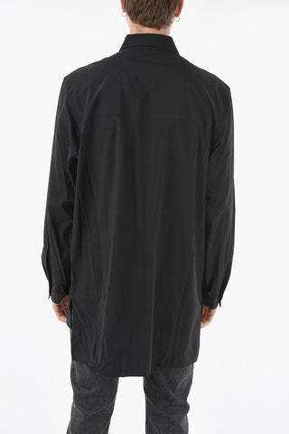 Y-3 YOHJI YAMAMOTO Camicia Lunga con Chiusura Zip