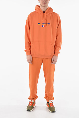 Felpa UNISEX in Cotone HAUTE COUTURE con Cappuccio e Maxitasca