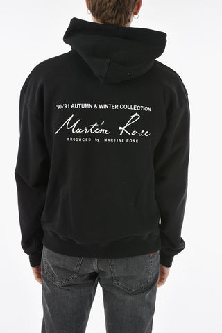 Logo Printed Brushed Cotton Hoodie