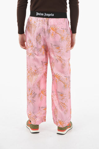 Plant Motif PAJAMA Silk Pants